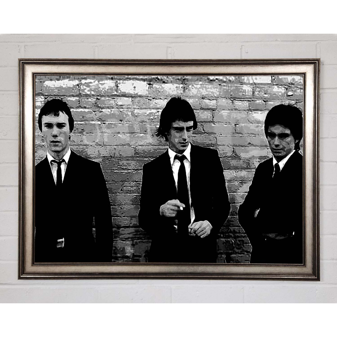 The Jam Retro B and W - Einzelne Bilderrahmen Kunstdrucke