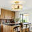  12.5 In 3- Light Boho Coastal Semi Flush Mount Ceiling Light for Hallway Entryway Kitchen Bedroom Nursery