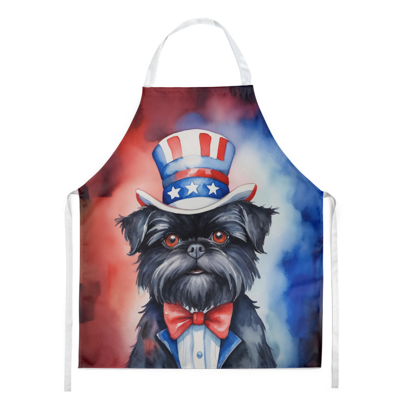 Patriotic American Apron, Affenpinscher