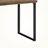 Lovise 1-Drawer Brown Finish Computer Desk with Black Metal Leg, 29.79" H X 46.98" W X 23.63" D-543984694