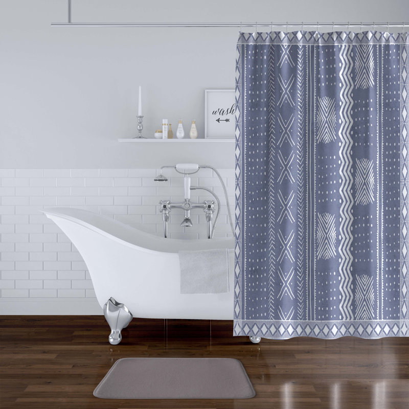 Mckim Abstract Shower Curtain, 90" H x 70" W