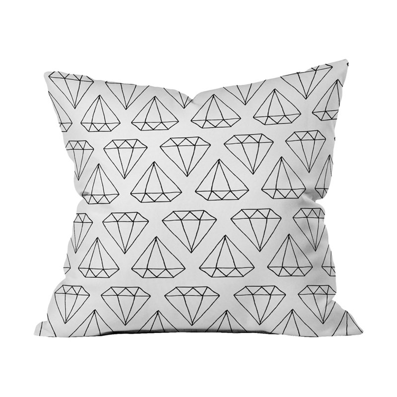 Coussin décoratif diamond, 18 po x 18 po