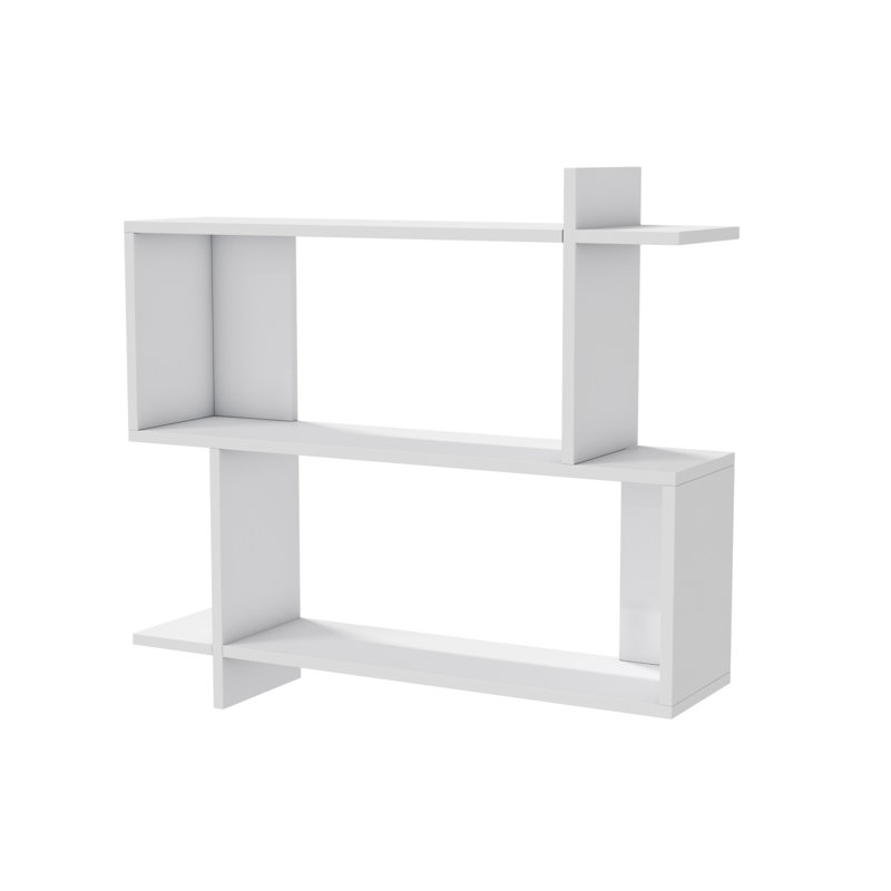 2 Piece Tiered Shelf, White