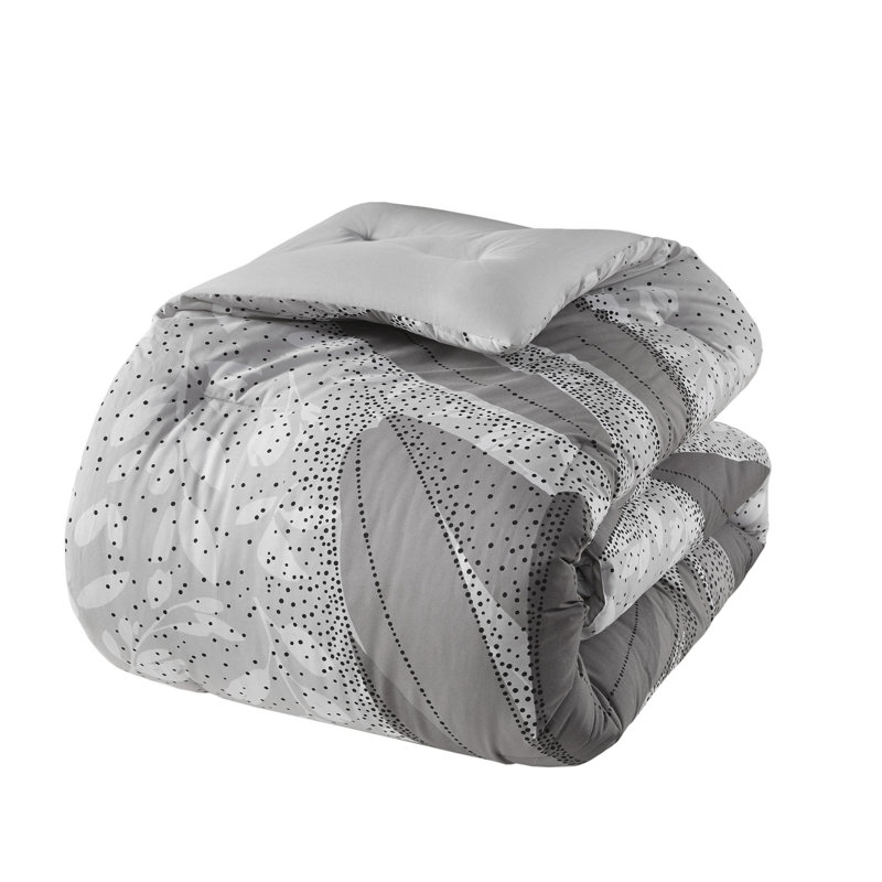 3 PCS BotaniCotton Comforter Set, Full/Queen Comforter + 2 Shams