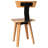 Minimalist Oak Wood Bar Counter Stool  With Back Support Armless Barstools Chairs For Kitchen Island Bar Club