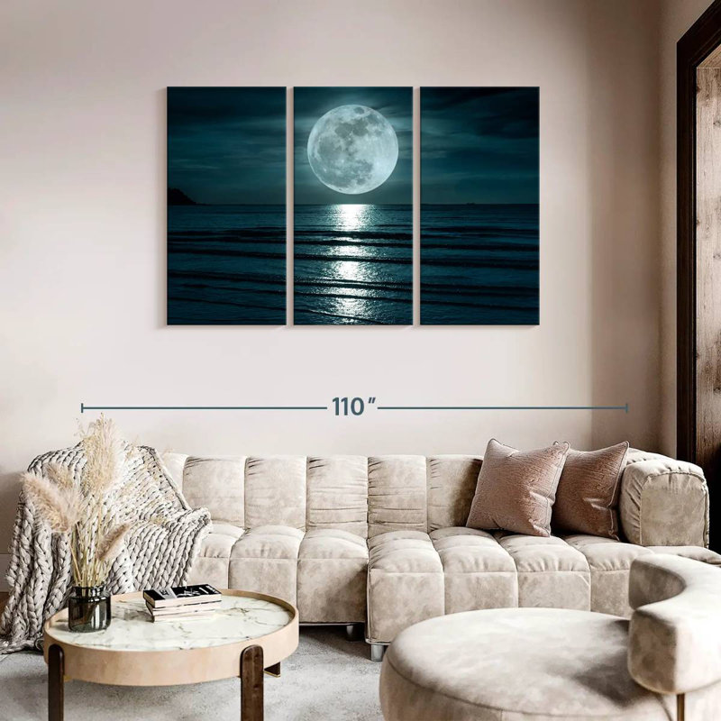  «Big Moon», H 48 po x l 74 po