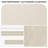 YZ home Outdoor Bench Cushion 4 inches Memory Foam Waterproof Patio Furniture Bench Cushion Porch Swing Cushion with Handle and Adjustable Strap, 42 x 18 Inch Cream-129030445-129030447
