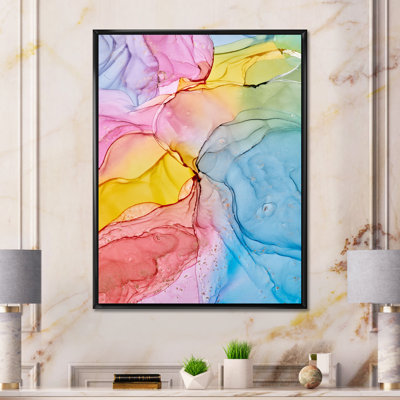 Fluide dans des tons pastel II - peinture sur toile