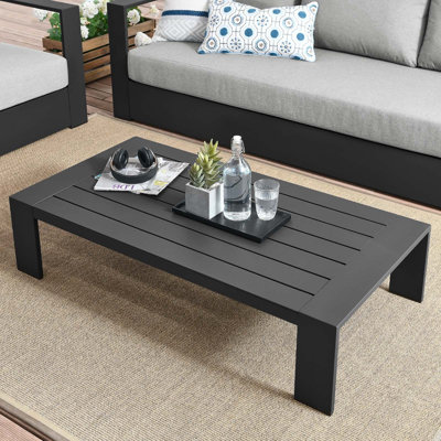 Table basse d'extérieur en aluminium thermolaqué Modway Tahoe