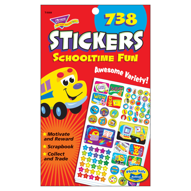 Autocollant de plaisir de l’école