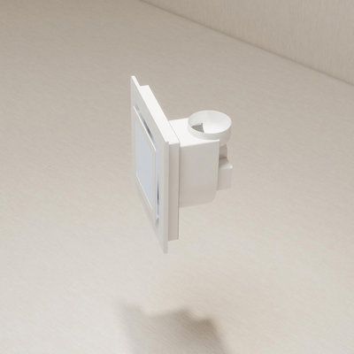 Quiet Bathroom Exhaust Fan (ceiling Mount) Square Modern Design With Led Light For Shower/toilet/office Use