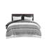 Édredon en coton gris avec chenille - 2 taies décoratives doubles / grand assorties-122456056