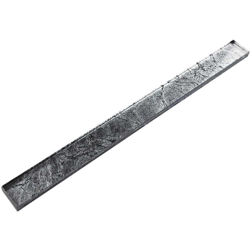 Carrelage en verre 12 "x 1" Pencil, Argent