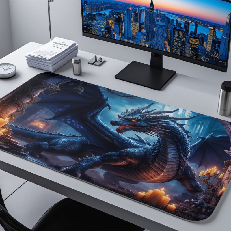 Polyester Desk Pad, 23.6x13.8