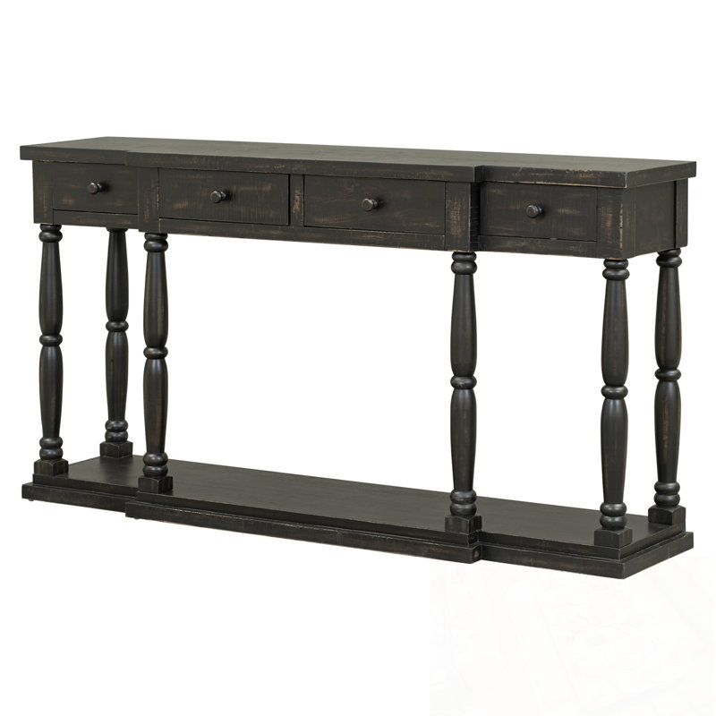 Natanael avec 4 tiroirs de rangement en façade et 1 tablette