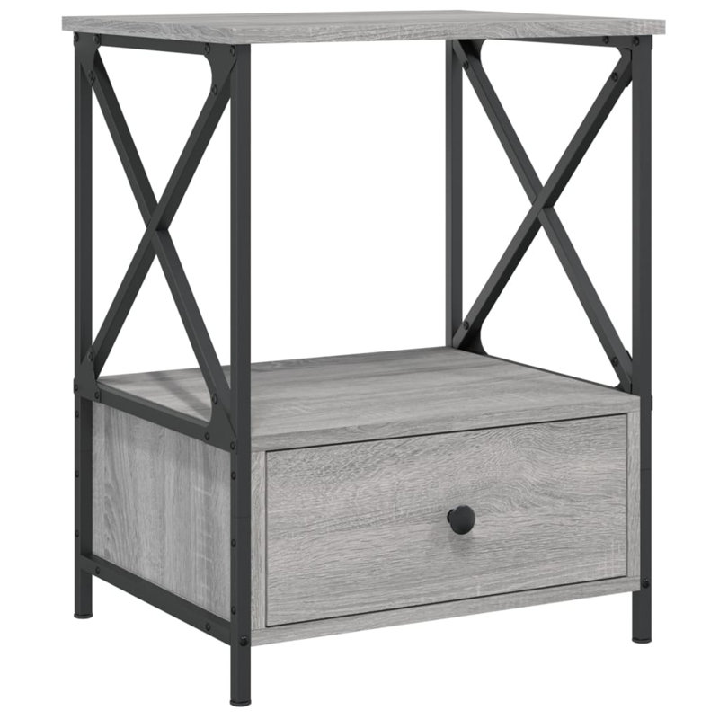 Anilyah 50cm W Bedside Table