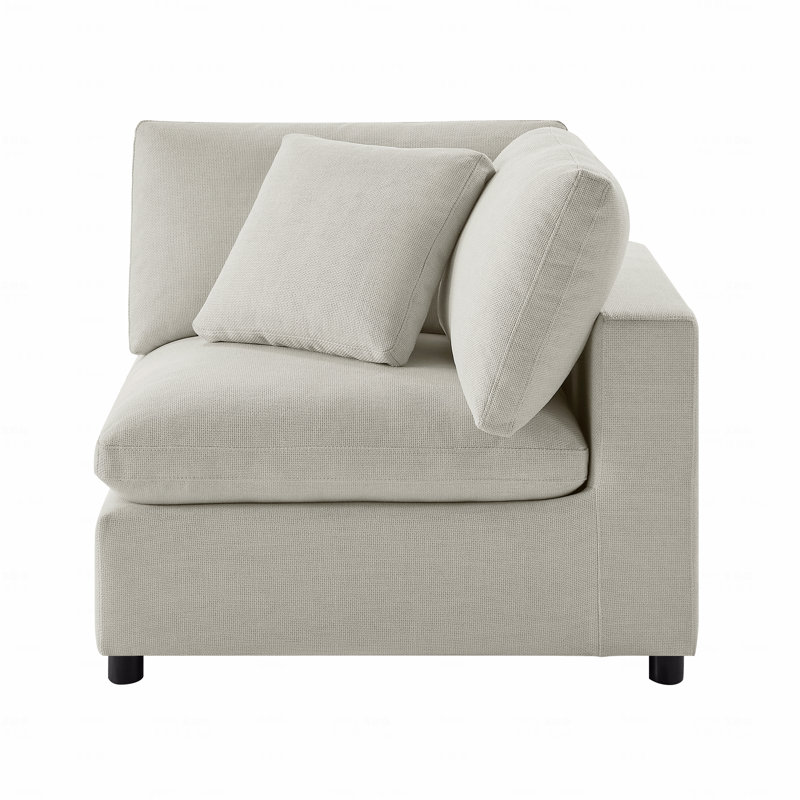 Fauteuil d'angle en coin, Beige
