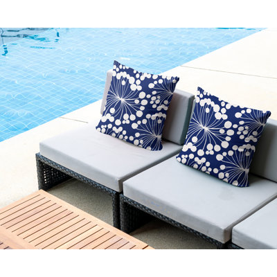 Housse et insert de coussin décoratif intérieur / extérieur en mélange de polyester