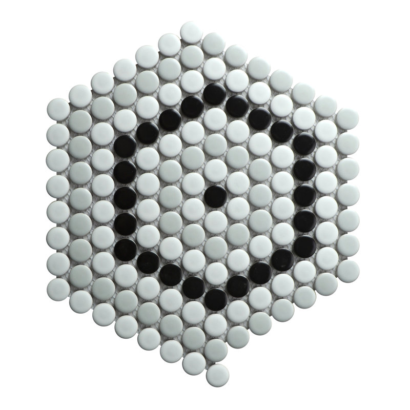 Perfection 1" x 1" Porcelain Penny Round Mosaic Wall & Floor Tile