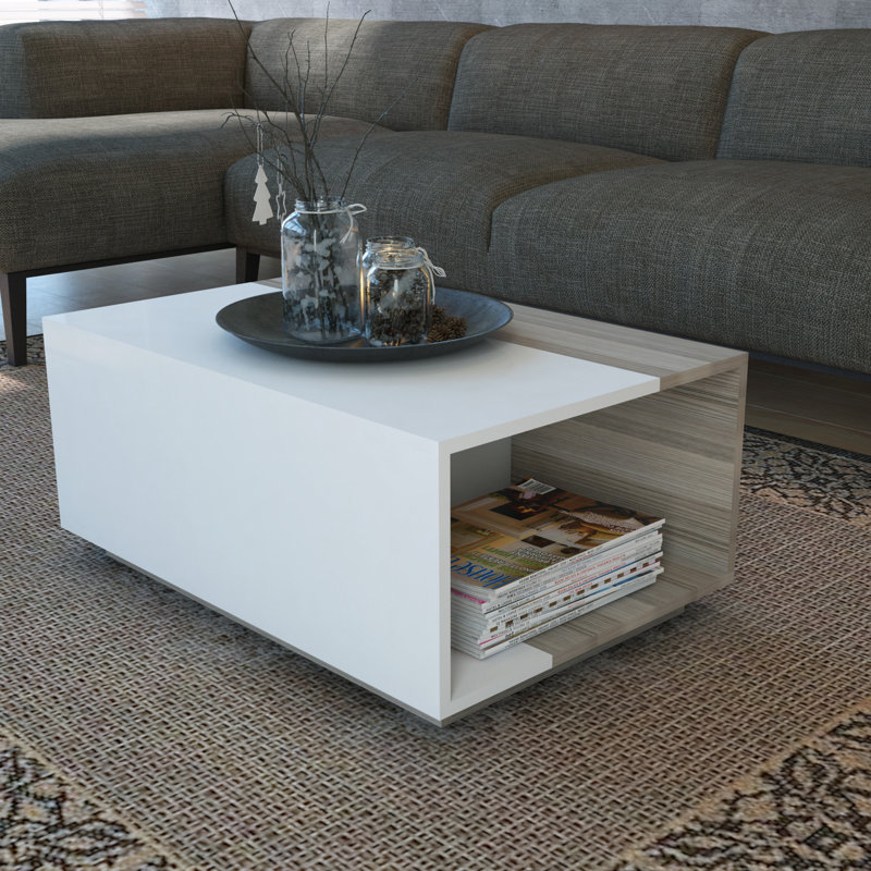Table basse avec rangement Biancha