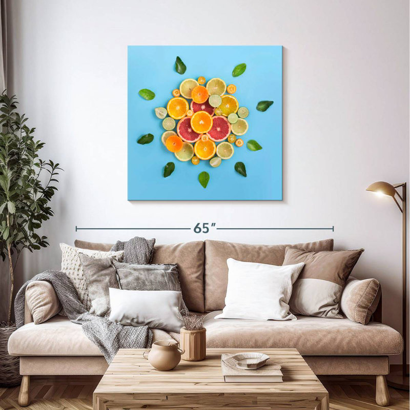 Yarlin Slices Of Citrus Fruits, 39" H x 39" W