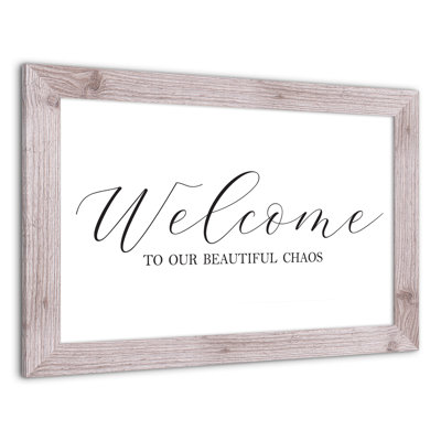 Welcome Welcome Chaos, reproduction encadrée