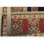 Tapis de style tribal bleu en laine noué à la main 2 pi 8 po x 7 pi Kazak