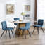 Chaise d'appoint contemporaine rembourrée en velours Almontiser-459228445