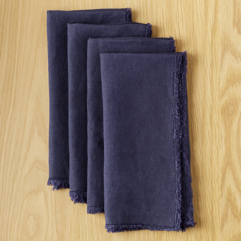 Zadia Linen Napkin, Midnight Blue