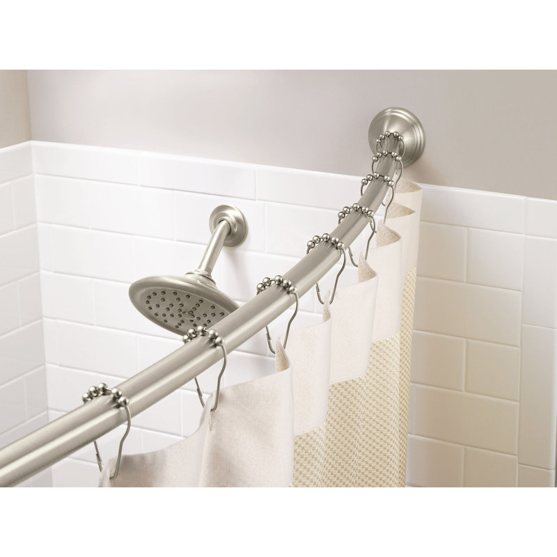 Crochets de rideau de douche, Nickel brossé