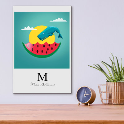 «Watermelon 2» par Mark Ashkenazi, art mural en verre acrylique