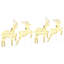 vidaXL LED Reindeers Fabric-1680165440