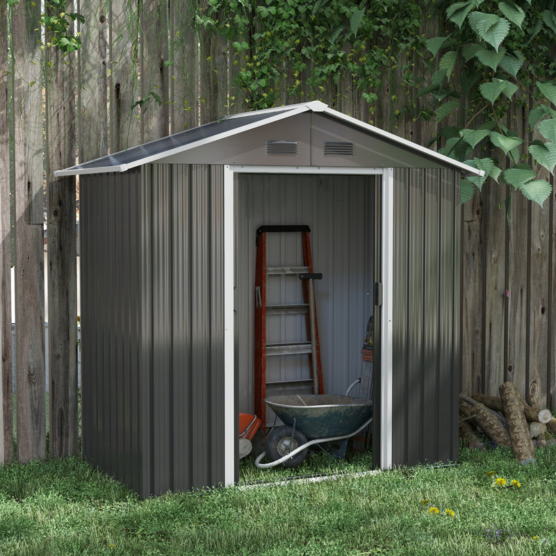 6 ft. 4 in. W x 3 ft. 7 in. D Vertical Storage Shed