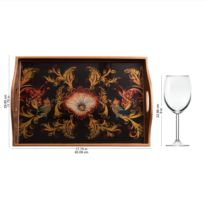 Plateau de service Baretta Nightfall Flowers
