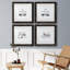«Bring My Cat», ensemble de 4 impressions sur toile encadrées-687191858-687191851