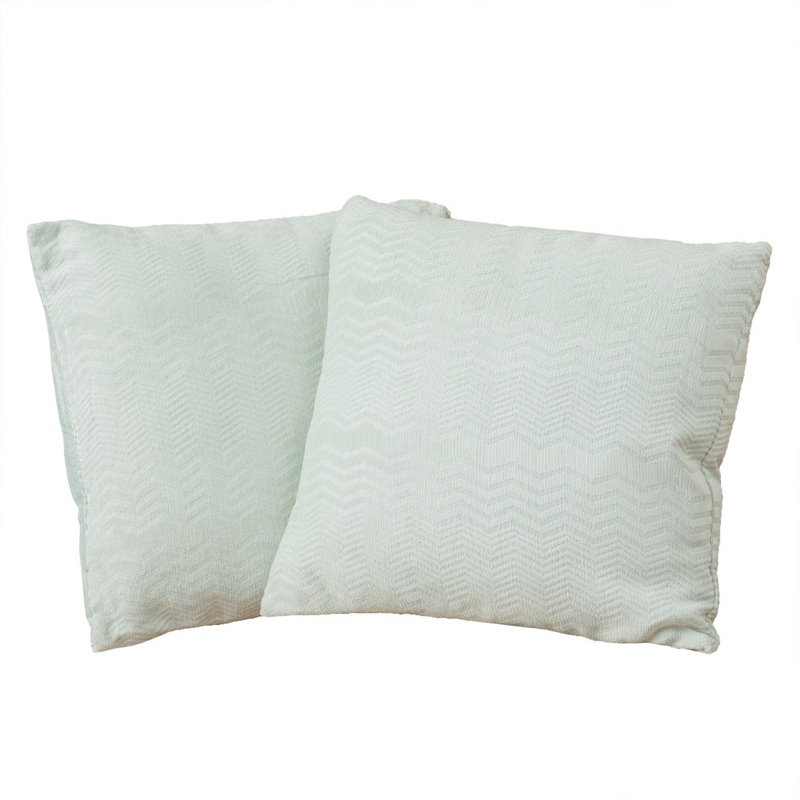  Square Pillow Cover and Insert, Light Teal Green