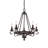 Ashle 5 - Light Dimmable Wagon Wheel Chandelier