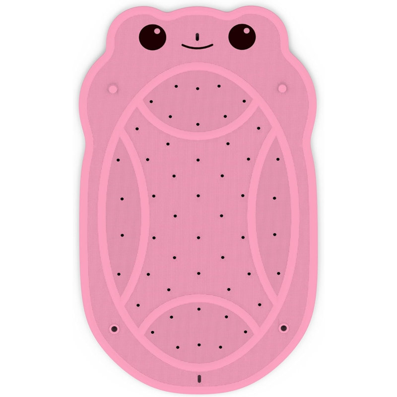 Tapis de bain antidérapant pour bébé - 30 x 18 po (rose)