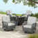 Tucci Premium All-Weather Wicker 4 - Person Patio Conversation Sets with Cushions
