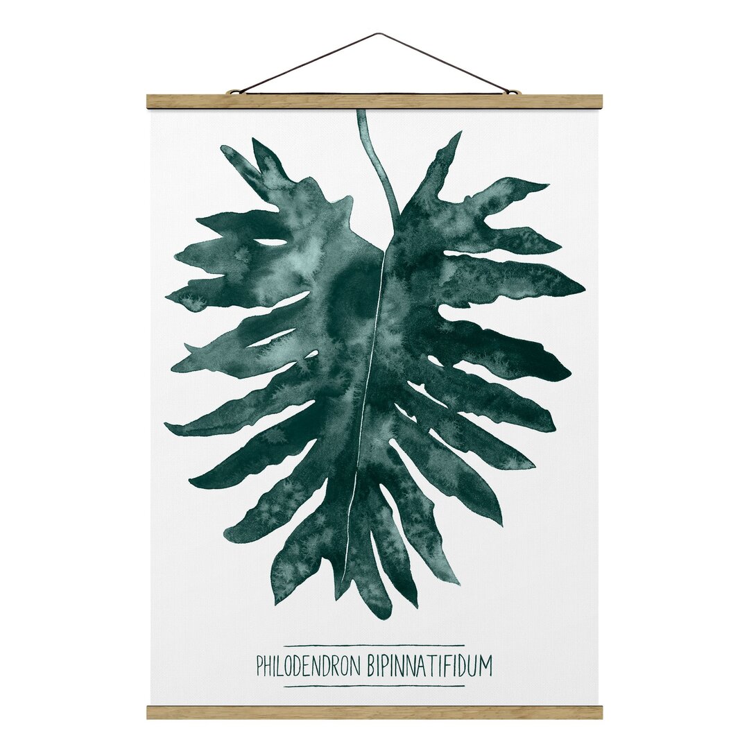 Kunstdruck Emerald Green Philodendron Bipinnatifidum