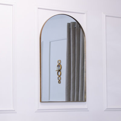 Minjares Metal Flat Wall Mirror