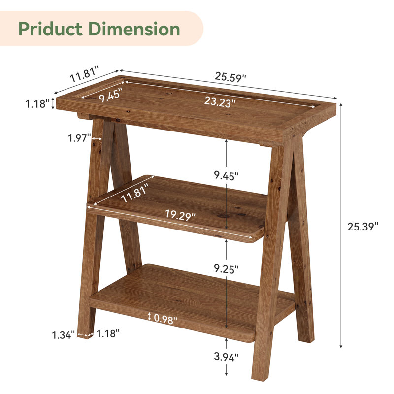 Solid Wood End Table, 2