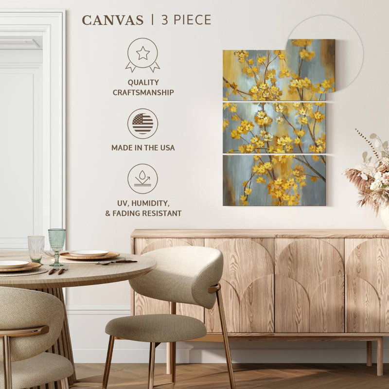 Harnek Forsythia Branch, H 74 po x l 48 po