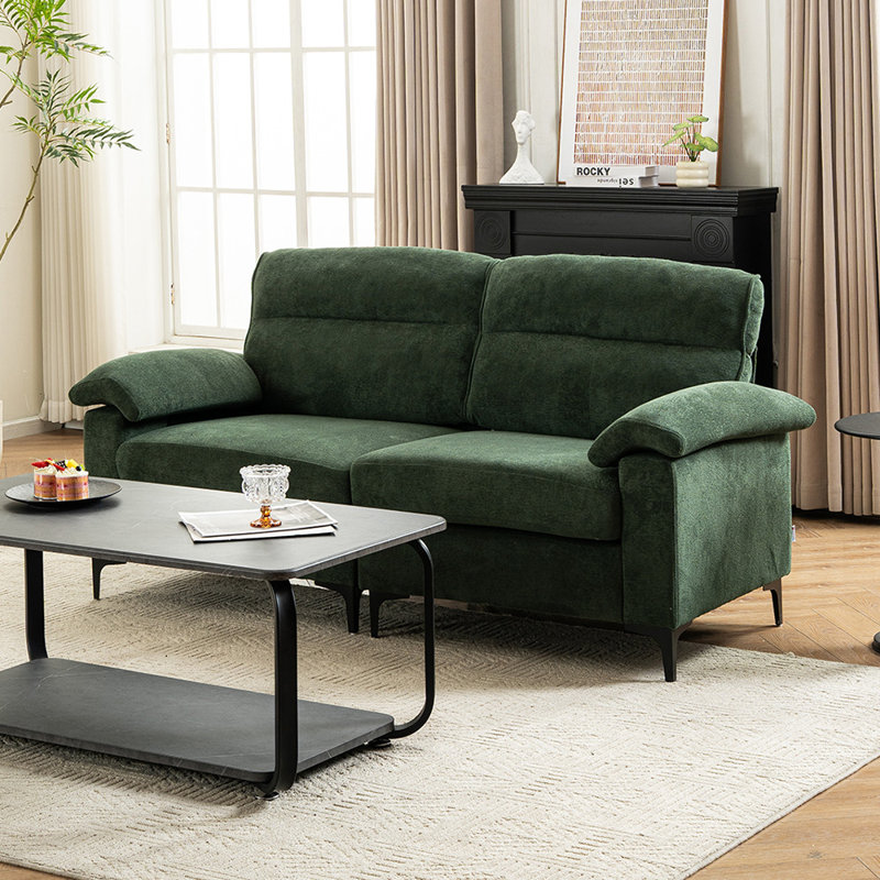 2 Seater Sofa, Dark Green