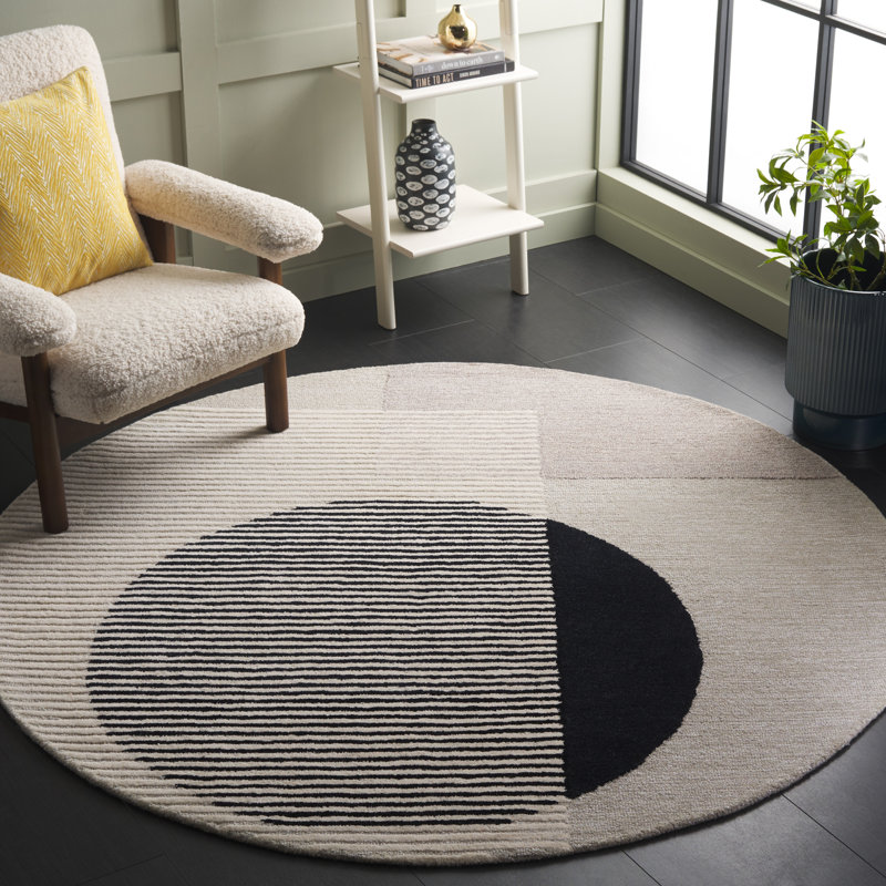 Tapis touffeté à la main Cassina, Rond 6 pi