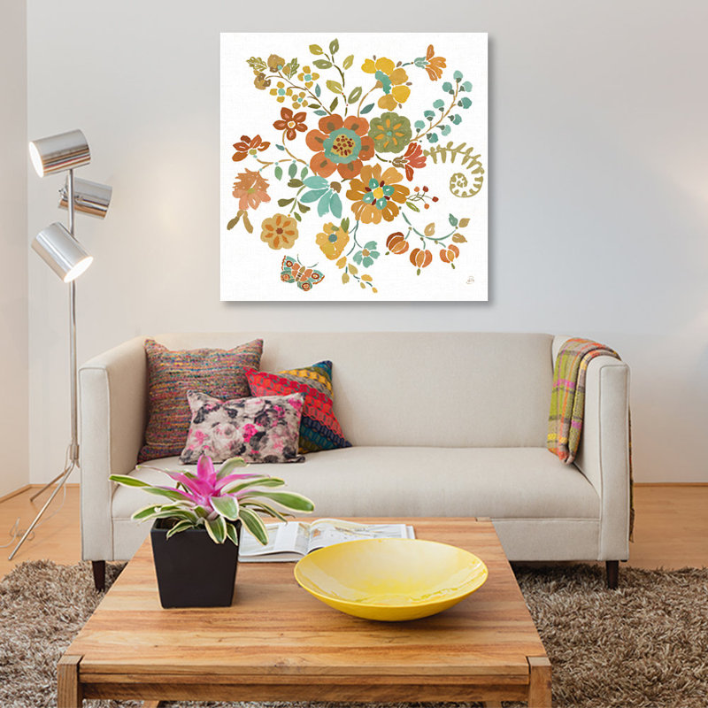 « automne impressions iv », impression sur toile, H 12 po x l 12 po x P 0,75 po, Pas de tapis, Toile tendue