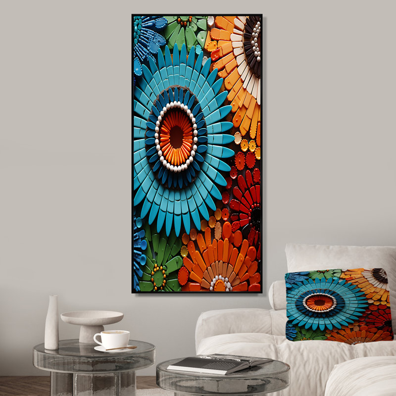 Bijouterie Geode, Cadre flottant noir, 60" H x 28" W