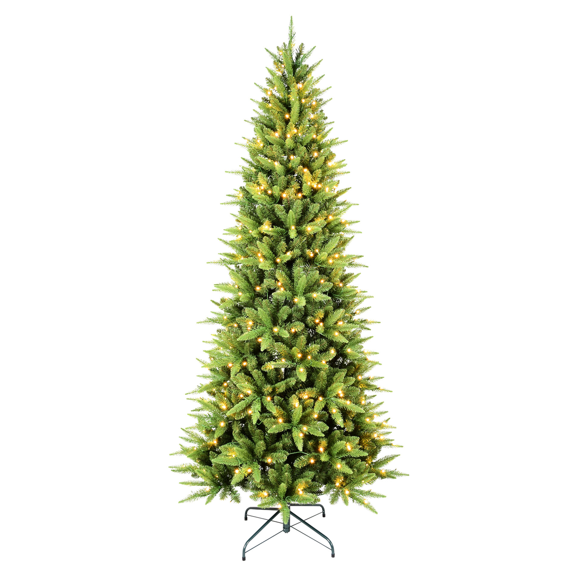 Alcott Hill® Slim Pencil-shaped Christmas Tree With Warm White ...