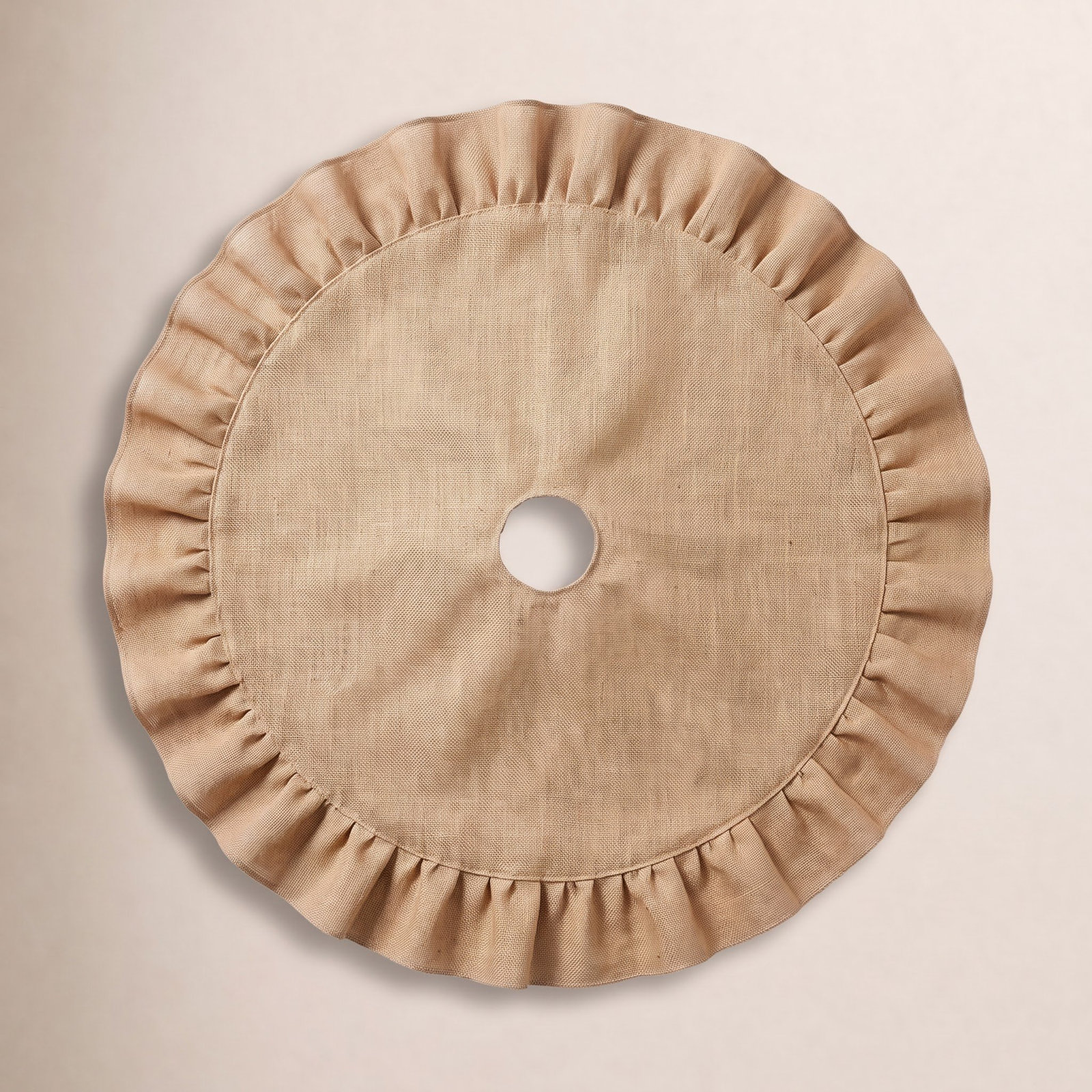 Burlap Collection Burlap Tree Skirt, Natural, 84"