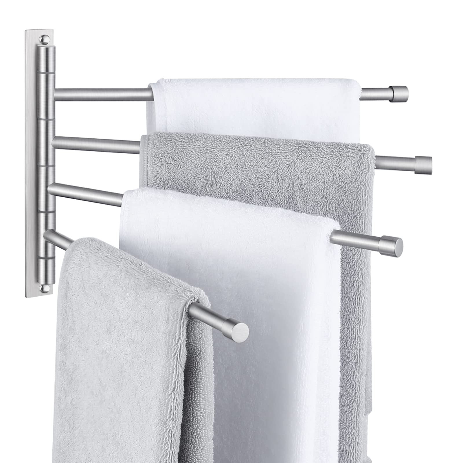 Bathroom Towel Rack Rotating Towel Holder Wall Mounted Towel